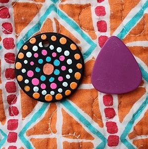 Painted Wooden Handmade Necklace